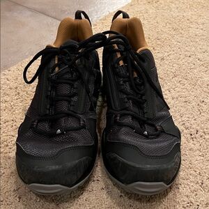 Adidas Men's Black and Tan Athletic Shoes - Terrex hiking shoe